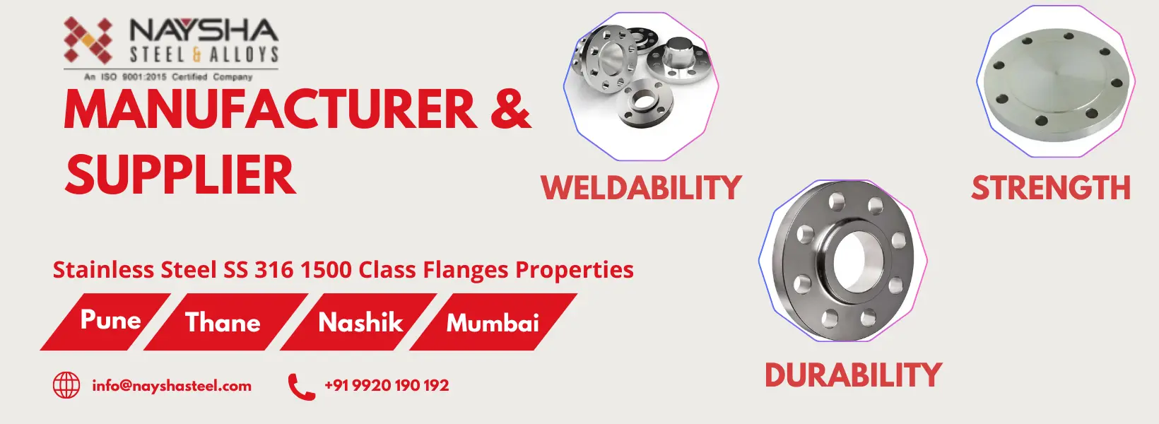 Class 1500 ss 316 flanges